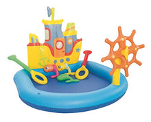 Carica l'immagine nel visualizzatore di Gallery, Bestway 52211 | Piscina Gonfiabile Barchetta con Timone e 3 Pesciolini, Blu