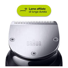 Carica l'immagine nel visualizzatore di Gallery, Braun BT7240 Regolabarba Uomo, Rifinitore, Nero/Grigio Metallizzato