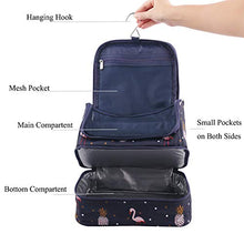 Carica l'immagine nel visualizzatore di Gallery, Tuscall Beauty Case da Viaggio appendere Borsa Toilette - Blu Flamingo - Ilgrandebazar