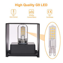 Carica l'immagine nel visualizzatore di Gallery, OOWOLF Lampada a Parete Esterno IP65 2 Pezzi LED Impermeabile, Nero-2