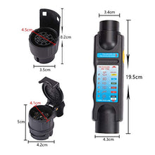 Carica l'immagine nel visualizzatore di Gallery, ETUKER Rimorchio Tester 7 Poli, 7 Pin rimorchio leggero tester + Adattatore - Ilgrandebazar