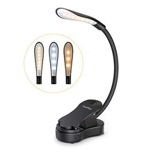 Carica l'immagine nel visualizzatore di Gallery, Luce lettura libro notturna, TechRise lampada con pinza 4 grande LED e 3... - Ilgrandebazar
