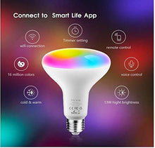 Carica l'immagine nel visualizzatore di Gallery, Lampadine Alexa Lampadina Smart Led E27,Dimmerabile Multicolor RGBCW...