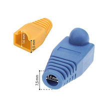 Carica l'immagine nel visualizzatore di Gallery, WY40201 - Copri Plug RJ45 8P8C con serracavo, multicolor (Kit da 60 pezzi)