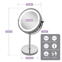 Carica l'immagine nel visualizzatore di Gallery, Lighted Makeup Mirror，NOTENS Double-Sided 1x/10x Magnifying 18 LED Il Giro - Ilgrandebazar