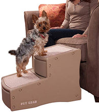 Carica l'immagine nel visualizzatore di Gallery, Pet Gear - Scalini per animali domestici 2 scalini, Marrone chiaro - Ilgrandebazar