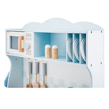 Carica l'immagine nel visualizzatore di Gallery, New Classic Toys Kitchenette-Modern-Electric Cooking, Colore Blu, 11065 Blu