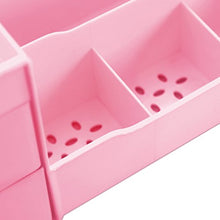Carica l'immagine nel visualizzatore di Gallery, Uncluttered Designs Porta Cosmetici con Cassetti (Rosa) 2 cassetti, Rosa