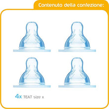 Carica l'immagine nel visualizzatore di Gallery, MAM Teat Set Size X, 4 Tettarelle silicone per bimbi di 6+ mesi, regalo... - Ilgrandebazar