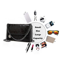 Carica l'immagine nel visualizzatore di Gallery, Valleycomfy Borsa da donna a tracolla elegante a Nero
