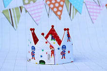 Carica l'immagine nel visualizzatore di Gallery, Corona compleanno supereroi per bambini - Ilgrandebazar