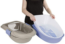 Carica l'immagine nel visualizzatore di Gallery, Stefanplast Toilette Aperta con Setaccio Autopulente, Grigio Blu, 59 x 39 x...
