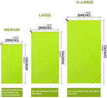 Carica l'immagine nel visualizzatore di Gallery, Eono by Amazon - Asciugamano in Microfibra, XXL - 200cm x 100 cm, Verde