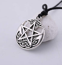 Carica l'immagine nel visualizzatore di Gallery, cooltime Vintage Pentacolo ebraico Talismano Silver-rope Chain - Ilgrandebazar