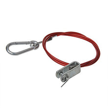 Carica l'immagine nel visualizzatore di Gallery, Cavo di sicurezza a strappo per freno rimorchio, rosso, 1000 mm, con... - Ilgrandebazar