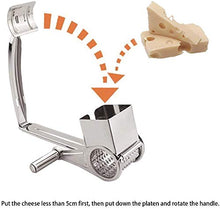 Carica l'immagine nel visualizzatore di Gallery, Grattuggia Formaggio in Acciaio Inox Utensile da Cucina Multifunzione...