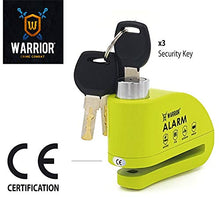 Carica l'immagine nel visualizzatore di Gallery, Warrior WA6Y Lucchetto Antifurto Bloccadisco Allarme 110 Db Certificazione... - Ilgrandebazar