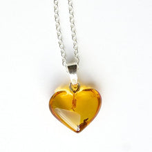 Carica l'immagine nel visualizzatore di Gallery, Collana a catena in argento sterling 925 18 pollici con pendente a cuore in... - Ilgrandebazar
