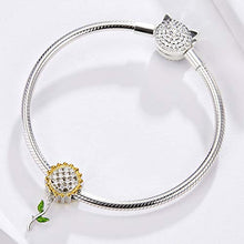 Carica l'immagine nel visualizzatore di Gallery, Ciondolo a forma di girasole, in argento Sterling 925, smaltato, per... - Ilgrandebazar
