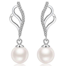 Carica l'immagine nel visualizzatore di Gallery, Orecchini di perle da donna in argento sterling 925, perla orecchini...