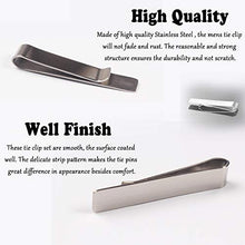 Carica l'immagine nel visualizzatore di Gallery, WENTS Fermacravatta Uomo Set di 3 Tie Clip Bar Ferma Cravatta Stile... - Ilgrandebazar