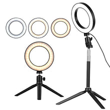 Carica l'immagine nel visualizzatore di Gallery, Luce ad Anello Dimmerabile, Andoer 6 pollici LED Ring Light dimmerabile USB...