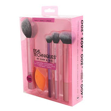 Carica l'immagine nel visualizzatore di Gallery, Real Techniques Everyday Essentials - Set completo di pennelli da trucco per...
