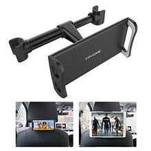 Carica l'immagine nel visualizzatore di Gallery, Tryone Supporto Tablet Poggiatesta Auto, supporto per tablet sedile Nero