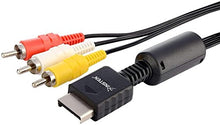Carica l'immagine nel visualizzatore di Gallery, COMPOSITO AV CAVO video &amp; audio PER SONY Playstation 1 PS1 PS2 PS3 nero