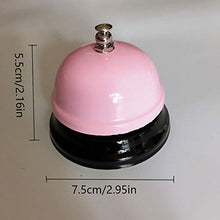 Carica l'immagine nel visualizzatore di Gallery, Xinlie Campanello Reception da Tavolo Metallo Campana Rosa