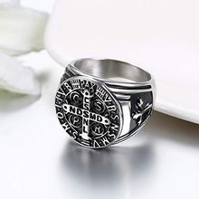 Carica l'immagine nel visualizzatore di Gallery, JewelryWe Gioielli Anello da Uomo Donna Punk Acciaio Inossidabile Argento - Ilgrandebazar