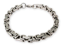 Carica l'immagine nel visualizzatore di Gallery, Fly Style 5 mm Collana bizantina o Braccialetto di Acciaio in 4 Argento - Ilgrandebazar