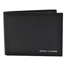 Carica l'immagine nel visualizzatore di Gallery, SERGIO TACCHINI Portafoglio Uomo In Vera Pelle, Nero Classico,