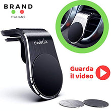 Carica l'immagine nel visualizzatore di Gallery, soleilx Supporto Auto Smartphone Magnetico Universale Porta Cellulare Nero