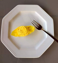 Carica l'immagine nel visualizzatore di Gallery, Tovaglioli Rosa in giallo, set da 12, per la compleanno, matrimono. - Ilgrandebazar