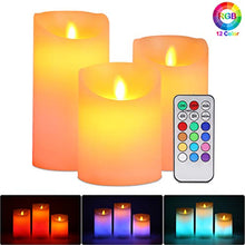 Carica l'immagine nel visualizzatore di Gallery, Candele LED Senza Fiamma Set Luci, ALED LIGHT Bianco Caldo Multicolor Real... - Ilgrandebazar