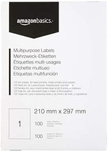 Carica l'immagine nel visualizzatore di Gallery, AmazonBasics - Etichette Multiuso, 210.0mm x 297.0mm, 100 x 297.0mm - Ilgrandebazar