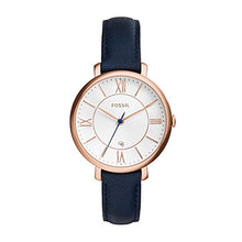 Carica l'immagine nel visualizzatore di Gallery, Fossil orologio donna Jacqueline al quarzo in pelle Bianca - Ilgrandebazar