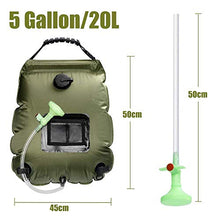 Carica l'immagine nel visualizzatore di Gallery, ASANMU Doccia Solare Campeggio, 20L Borsa da Campeggio Verde