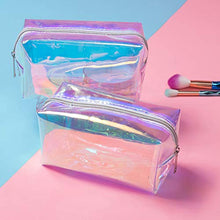 Carica l'immagine nel visualizzatore di Gallery, Trousse olografica da donna, trasparente, 16 x 8,5 x 9 cm