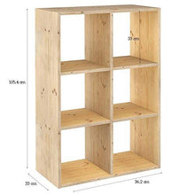 Carica l'immagine nel visualizzatore di Gallery, Astigarraga dmc3 X 2 - Mensola di legno (6 ripiani) - Ilgrandebazar