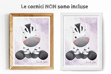 Carica l'immagine nel visualizzatore di Gallery, Stampe per Cameretta Bambini 4 Poster di Simpatici Cuccioli