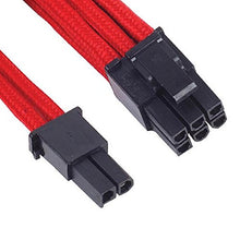 Carica l'immagine nel visualizzatore di Gallery, SilverStone SST-PP07-PCIR - cavo di estensione sleevato 8pin a PCI-E rosso