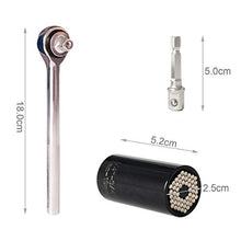 Carica l'immagine nel visualizzatore di Gallery, Chiave a bussola universale 7 – 19 mm, ceshumd chiave a cricchetto...