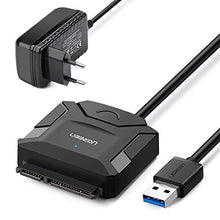 Carica l'immagine nel visualizzatore di Gallery, UGREEN Adattatore SATA USB 3.0 per SSD HDD 2.5’’3.5’’ 12TB con Alimentatore...