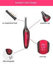 Carica l'immagine nel visualizzatore di Gallery, Piegaciglia Elettrico USB Ricaricabile,Professionale Piega Ciglia Elettrico...