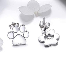 Carica l'immagine nel visualizzatore di Gallery, Bamoer, orecchini a perno a forma di zampa, in argento Sterling Paw-argento - Ilgrandebazar