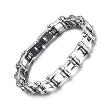 Carica l'immagine nel visualizzatore di Gallery, SAGA GIOIELLI BRACCIALE UOMO CATENA MOTOCICLISTA MOTO