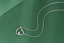 Carica l'immagine nel visualizzatore di Gallery, Qings - Collana con Ciondolo a Forma di Cuore, in Argento Sterling Silver