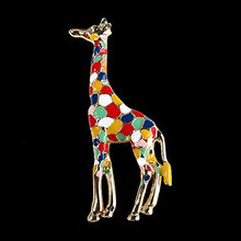 Carica l'immagine nel visualizzatore di Gallery, AILUOR Giraffe Spilla, Smalto Spilla s Animale Sveglio Multicolore - Ilgrandebazar